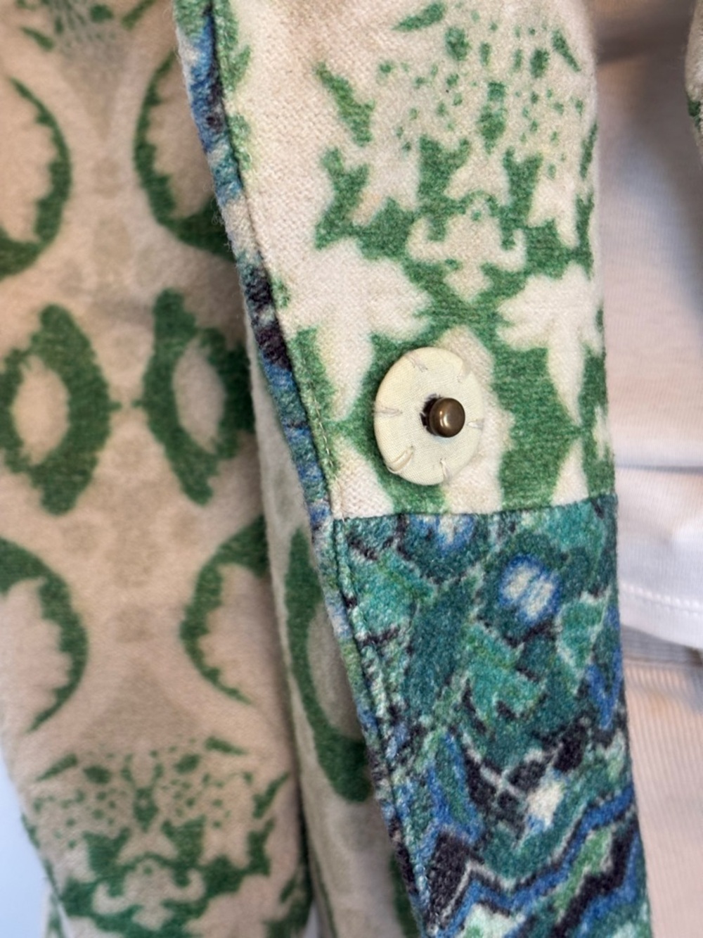 Anthropology Women’s Moth Green Pine Sweater Coat Medium Preowned - Picture 7 of 15